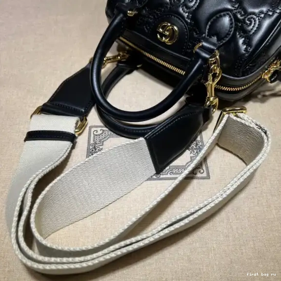 First bag ru bag GG handle top leather matelassé GUCCI 0628